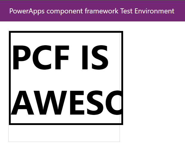 Keep those PCF components inside the box